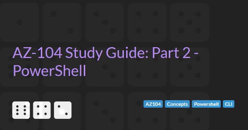 PowerShell and the CLI