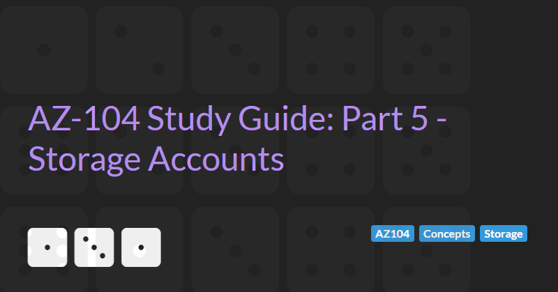 Azure Storage Accounts