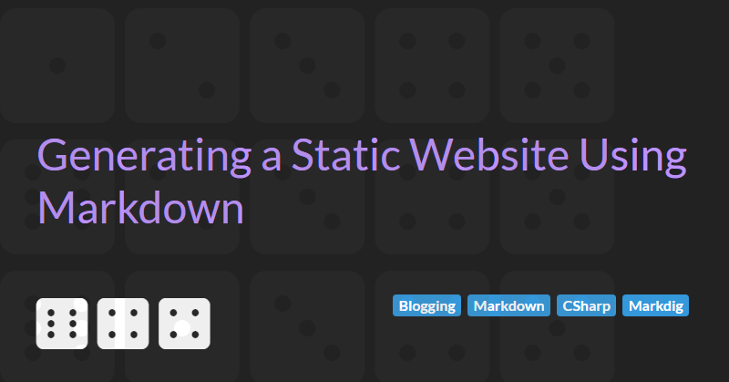 Generating a Static Website Using Markdown