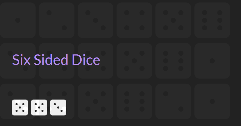 Six Sided Dice